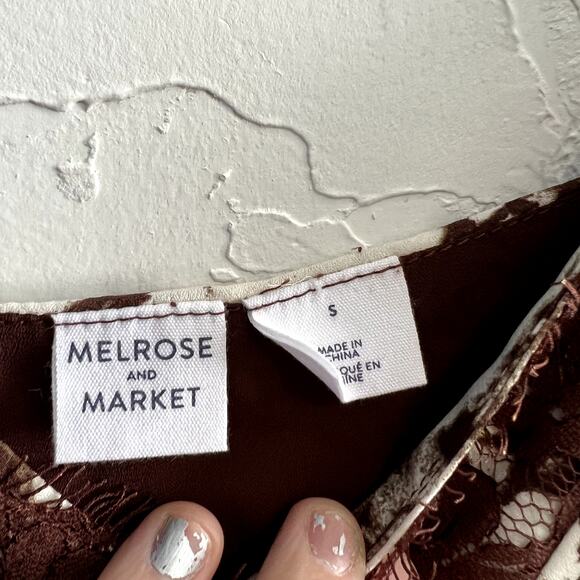 Melrose and Market lace v neck tank top cami womens small y2k fairy grunge boho - Picture 3 of 8